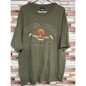 Jamiaca Harley Davidson Motorcycles Mens XL T-Shirt Skull Swords Chains Jamaica